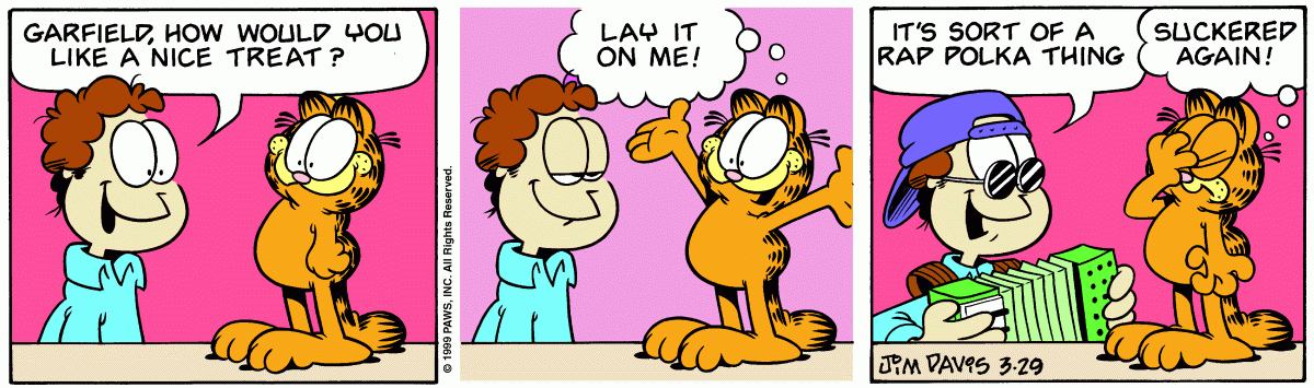 Garfield, March 29, 1999