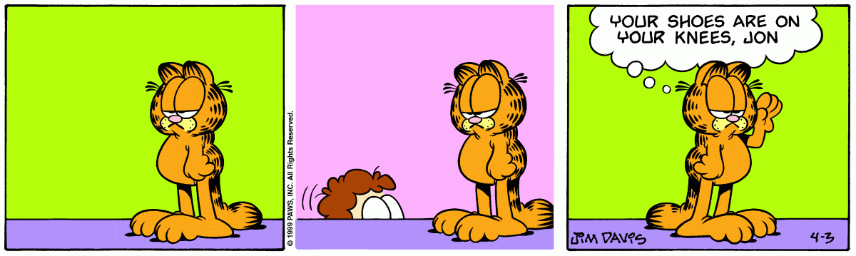 Garfield, April 3, 1999