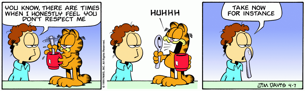 Garfield, April 7, 1999