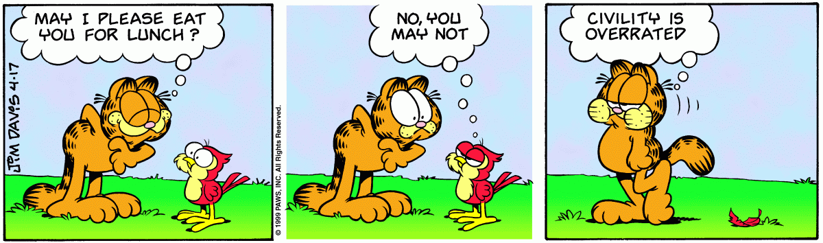 Garfield, April 17, 1999