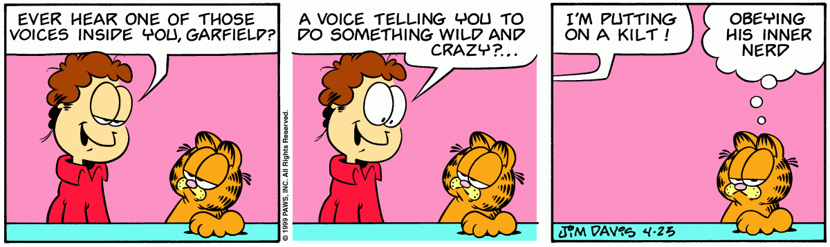Garfield, April 23, 1999