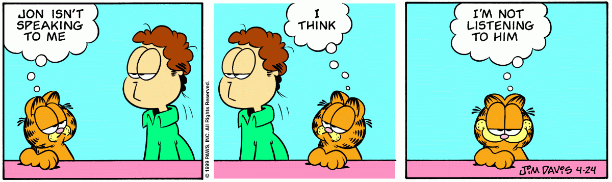 Garfield, April 24, 1999
