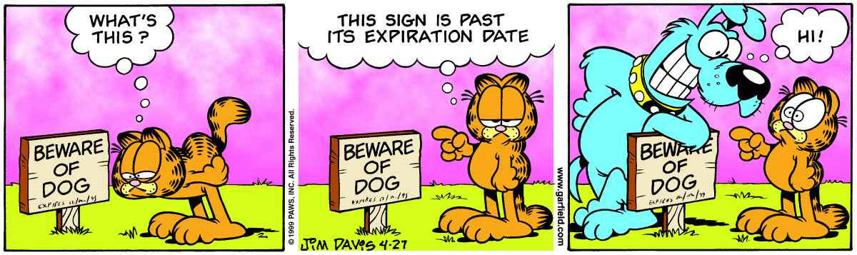 Garfield, April 27, 1999