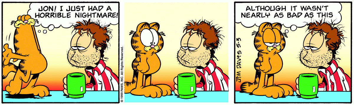 Garfield comic strip for Monday, May 3, 1999