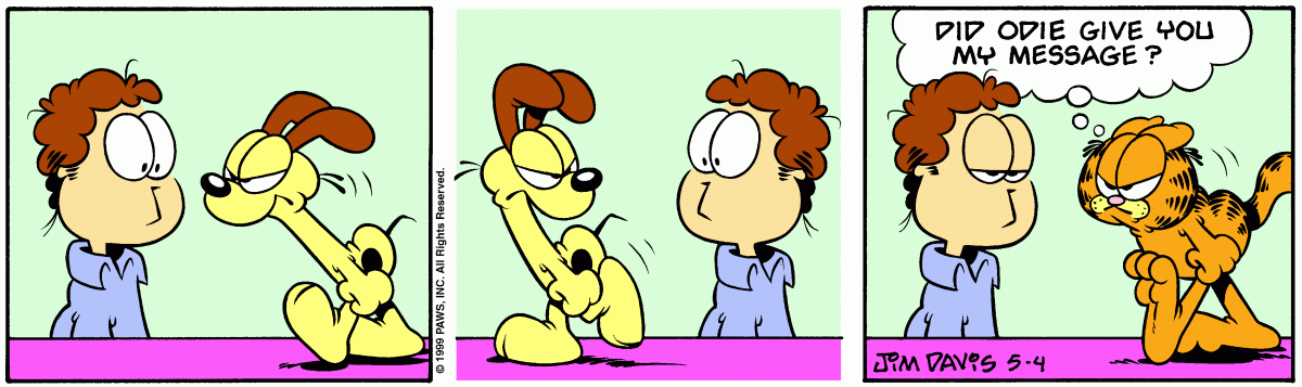 Garfield comic strip for Tuesday, May 4, 1999