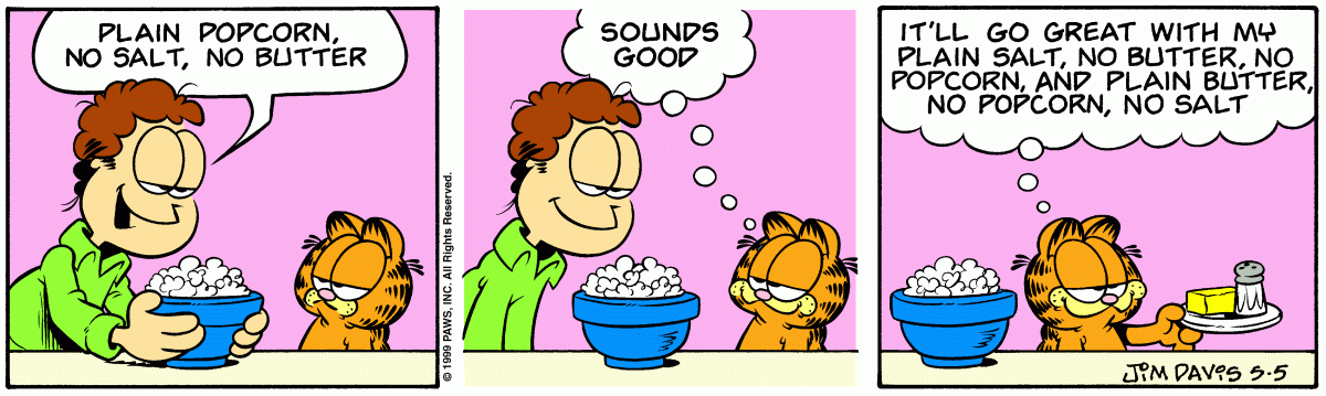 Garfield comic strip for Wednesday, May 5, 1999