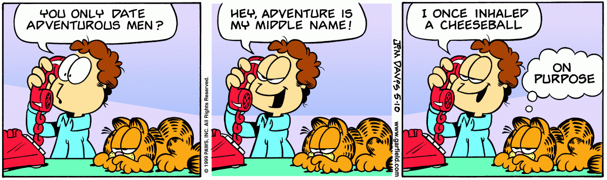 Garfield comic strip for Monday, May 10, 1999