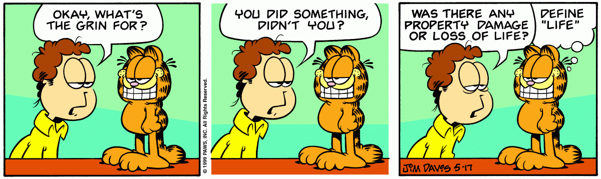 Garfield, May 17, 1999