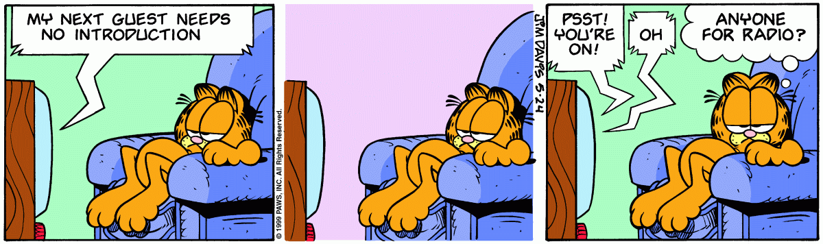 Garfield comic strip for Monday, May 24, 1999