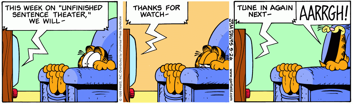 Garfield, May 26, 1999
