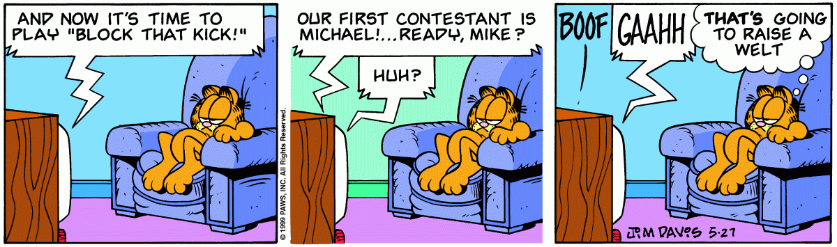 Garfield comic strip for Thursday, May 27, 1999