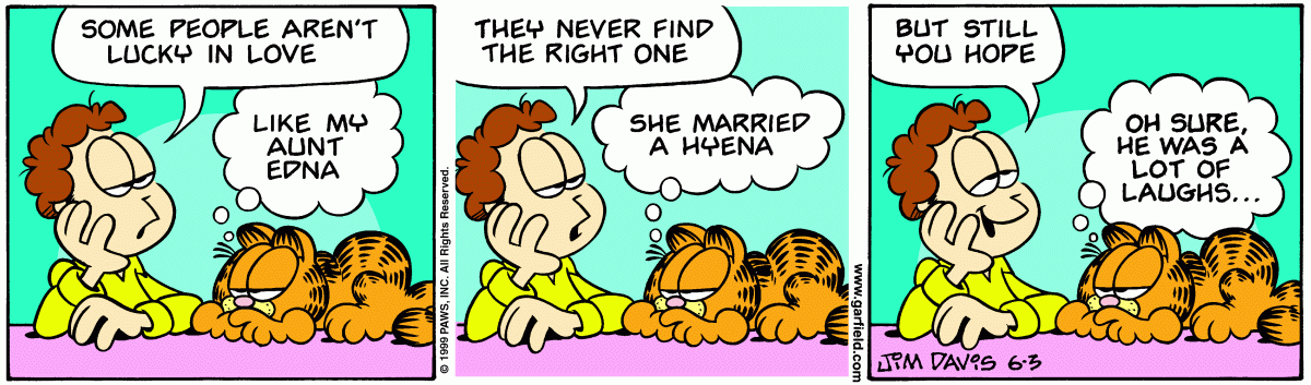 Garfield, June 3, 1999