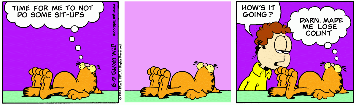 Garfield, June 9, 1999