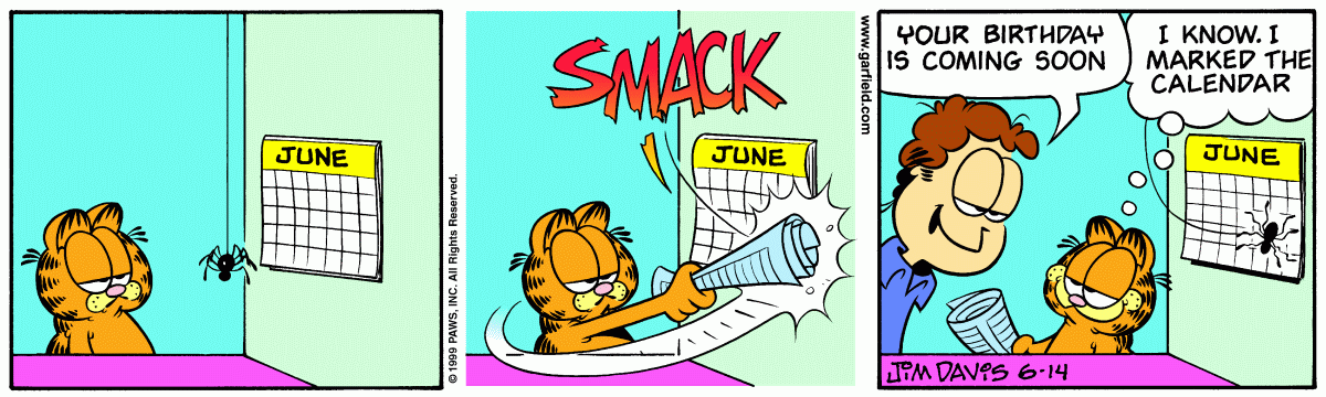 Garfield, June 14, 1999