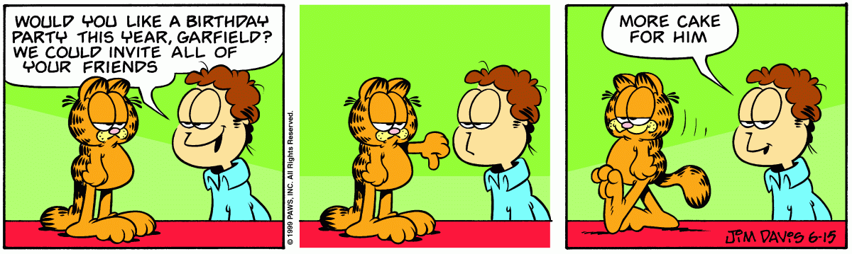 Garfield, June 15, 1999