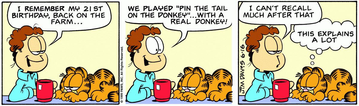 Garfield, June 16, 1999