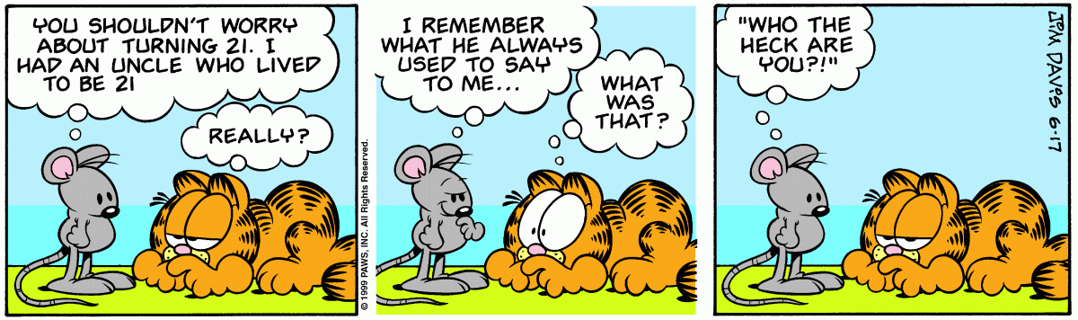Garfield, June 17, 1999