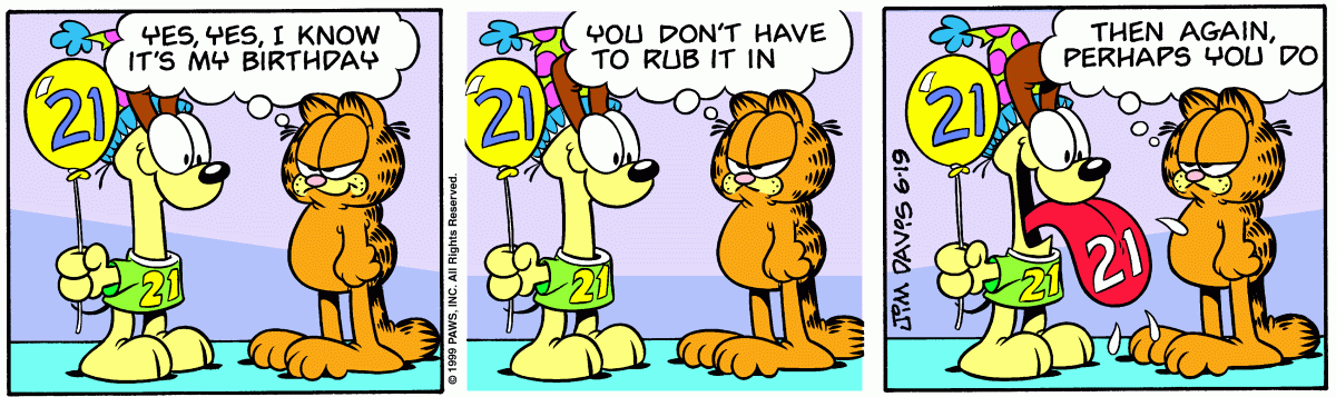 Garfield, June 19, 1999