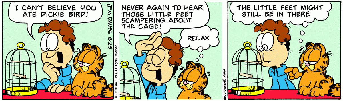 Garfield, June 25, 1999