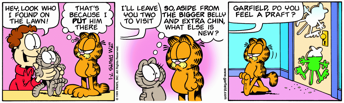 Garfield, July 1, 1999