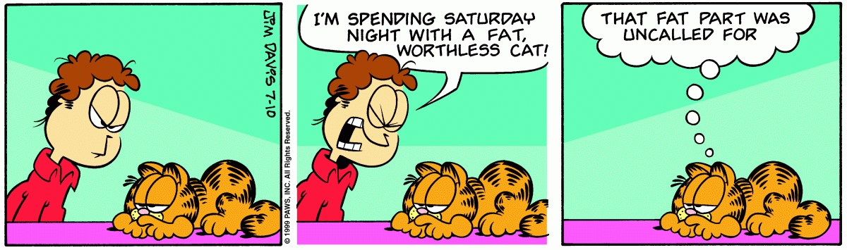 Garfield, July 10, 1999