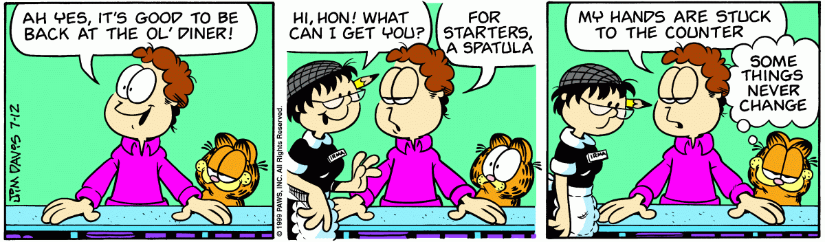 Garfield, July 12, 1999