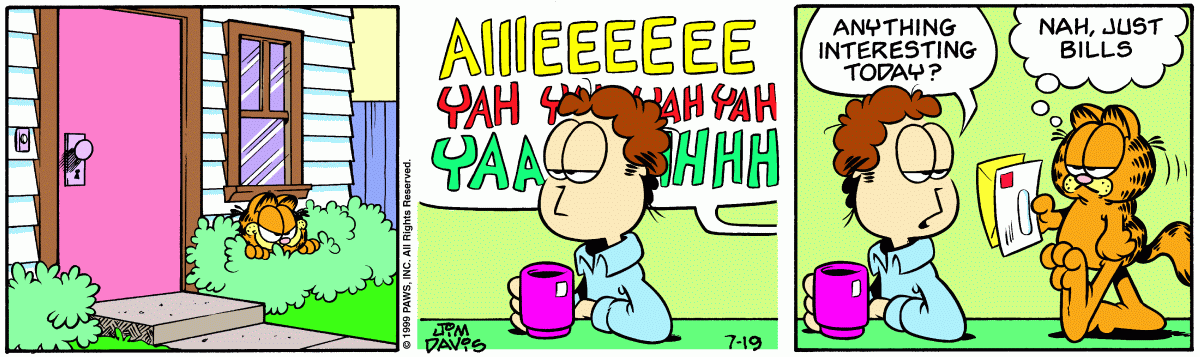 Garfield, July 19, 1999