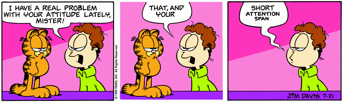Garfield, July 21, 1999