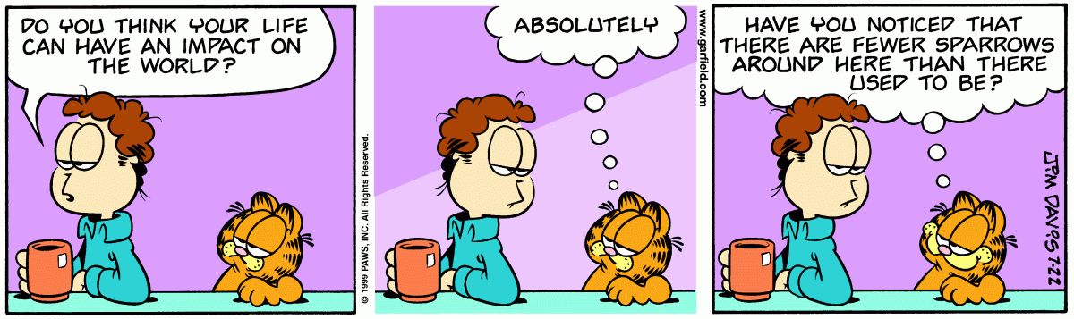 Garfield, July 22, 1999