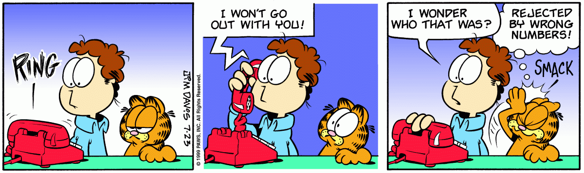 Garfield, July 23, 1999