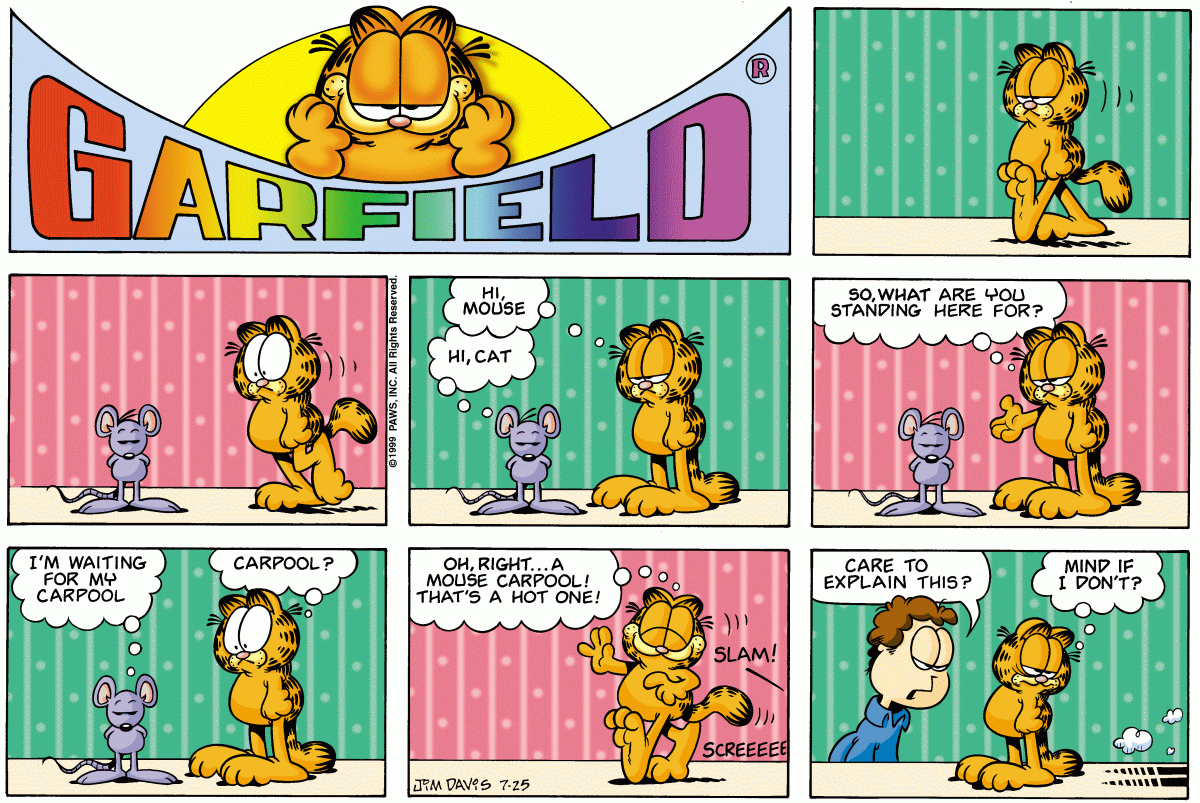 Garfield, July 25, 1999