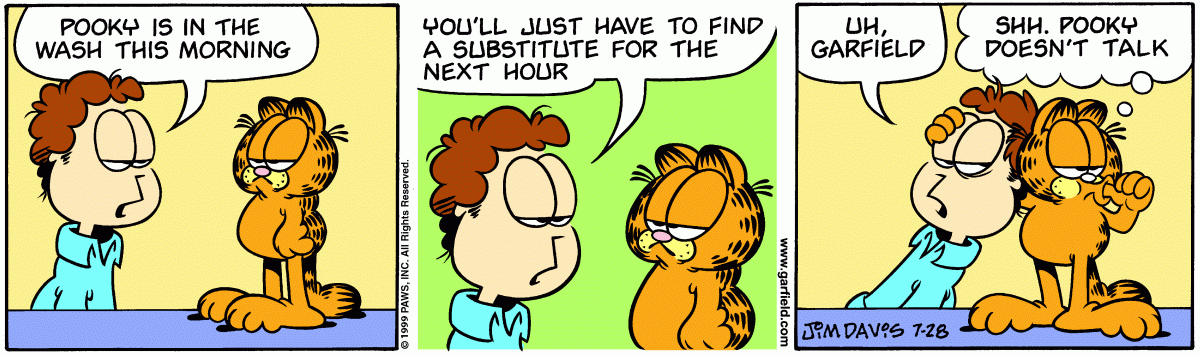 Garfield, July 28, 1999
