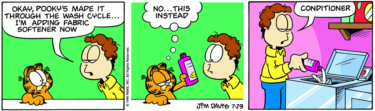 Garfield, July 29, 1999
