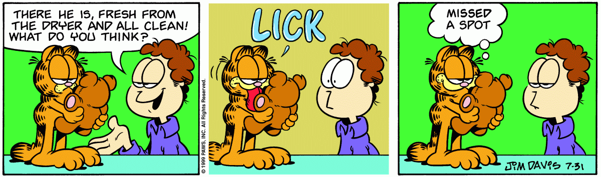 Garfield, July 31, 1999