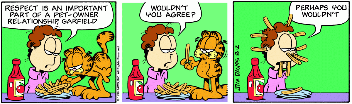 Garfield, August 2, 1999