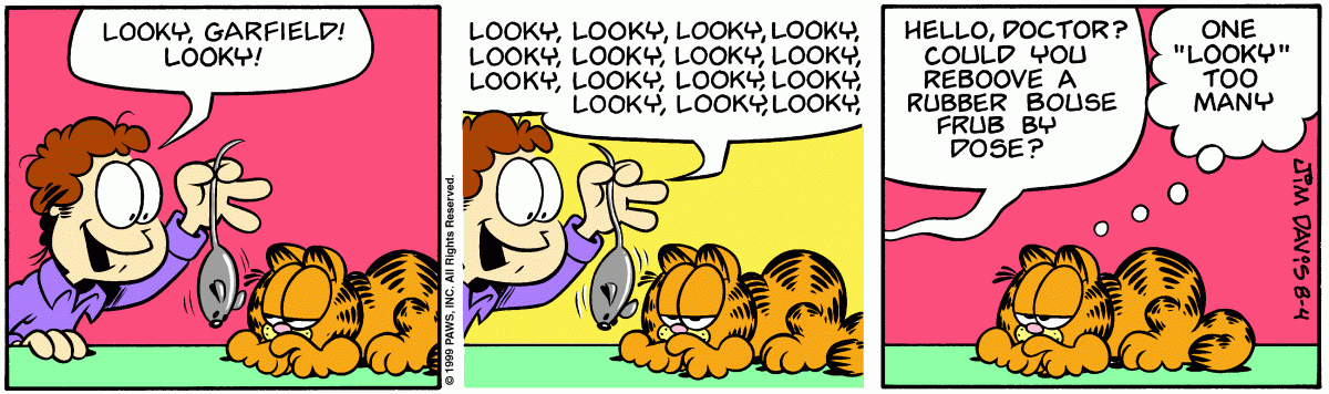 Garfield, August 4, 1999