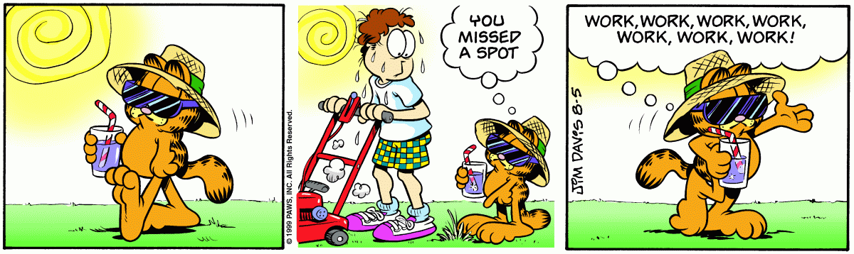 Garfield, August 5, 1999