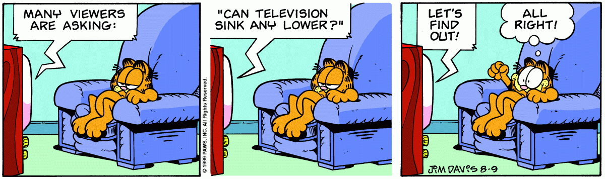 Garfield, August 9, 1999