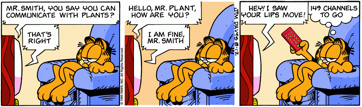 Garfield, August 12, 1999