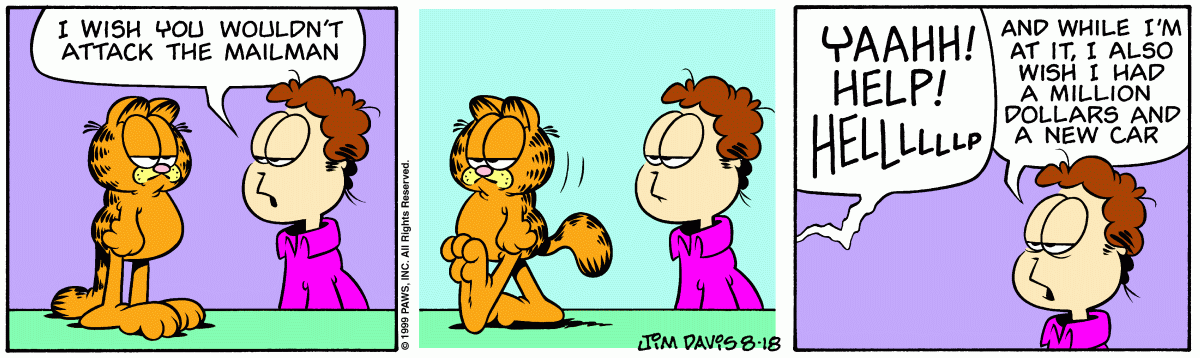 Garfield, August 18, 1999