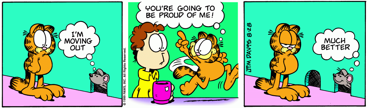 Garfield, August 28, 1999