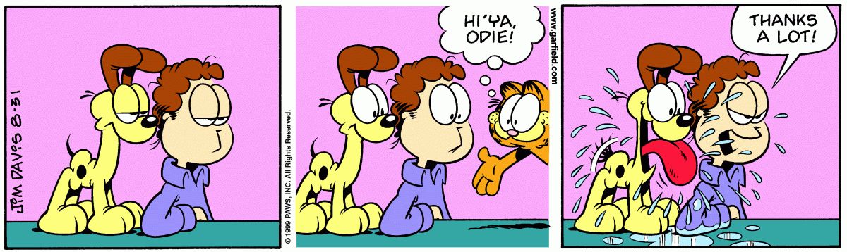 Garfield, August 31, 1999