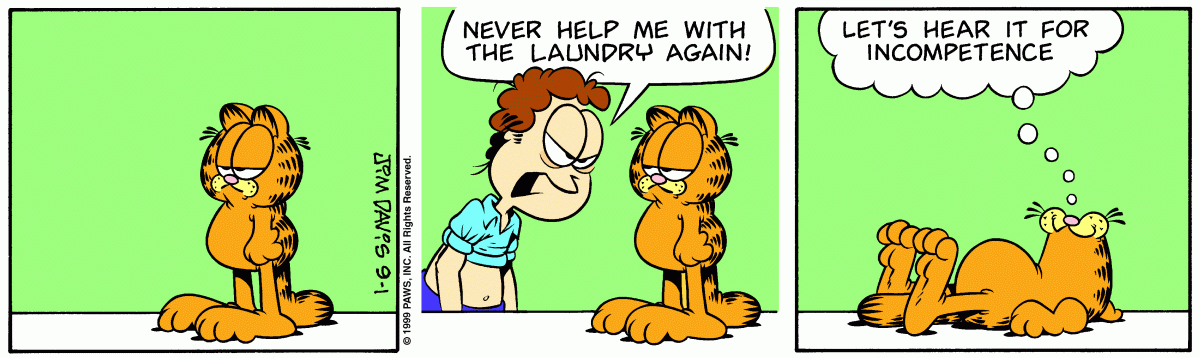 Garfield, September 1, 1999