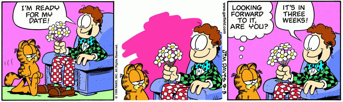 Garfield, September 3, 1999