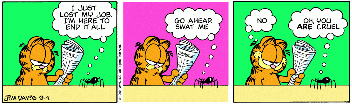 Garfield, September 4, 1999