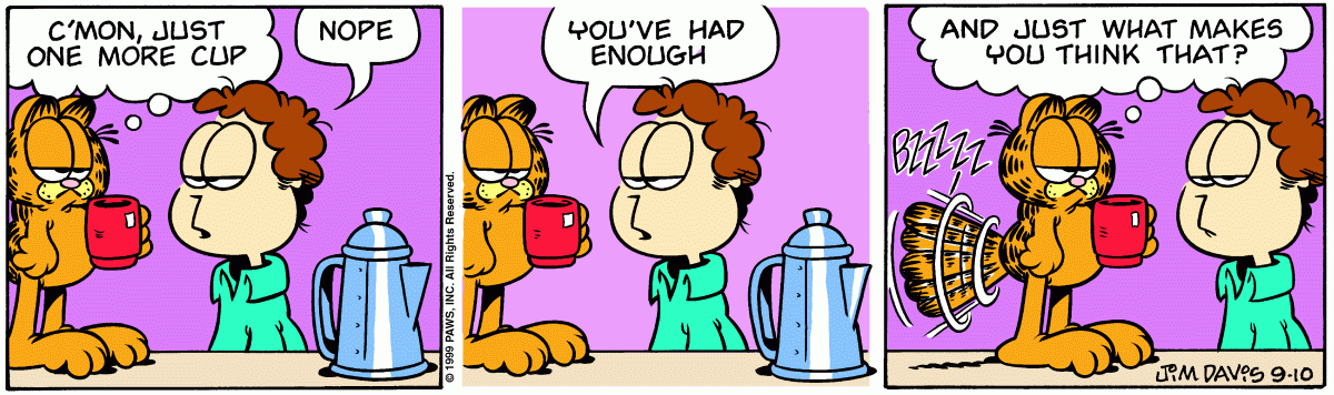 Garfield, September 10, 1999
