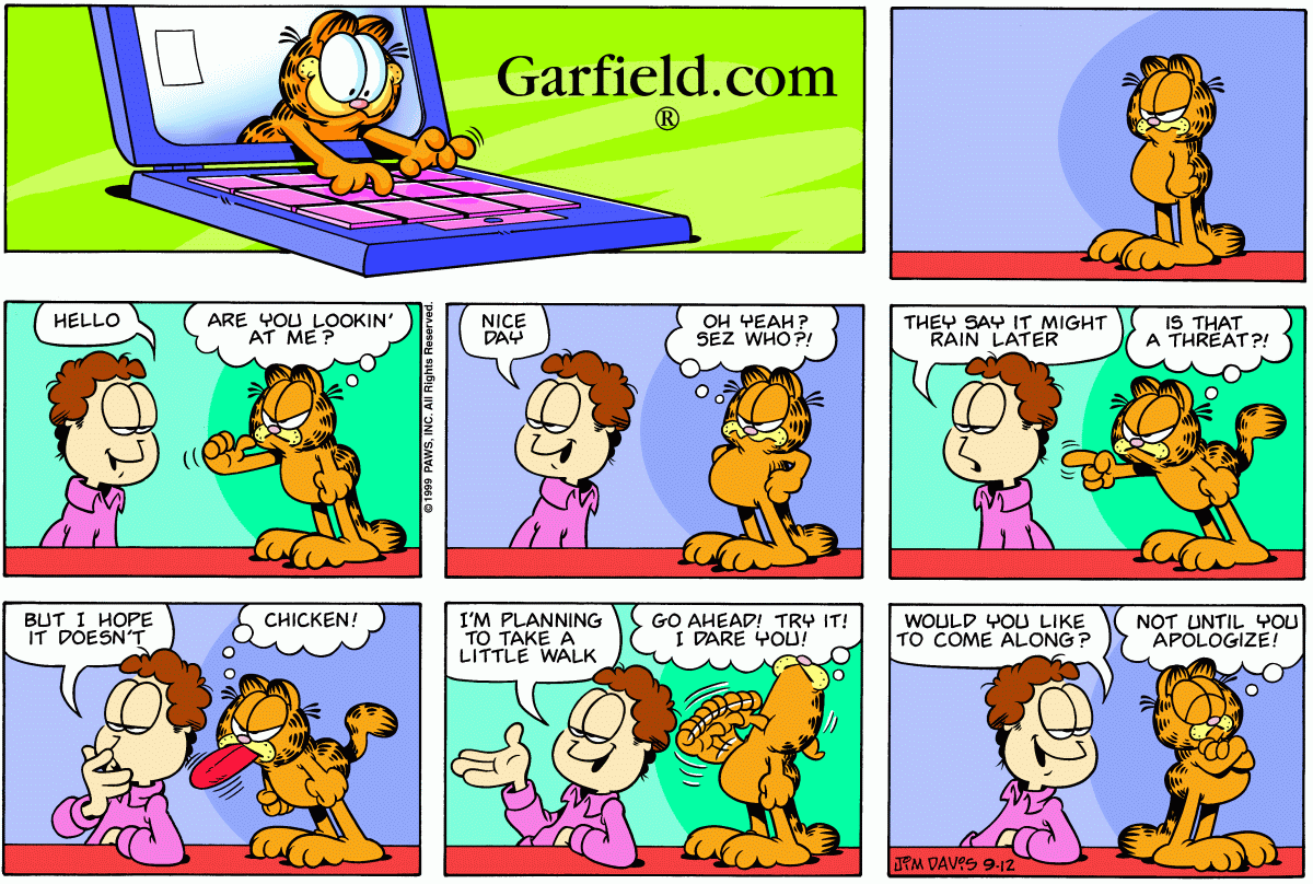 Garfield, September 12, 1999