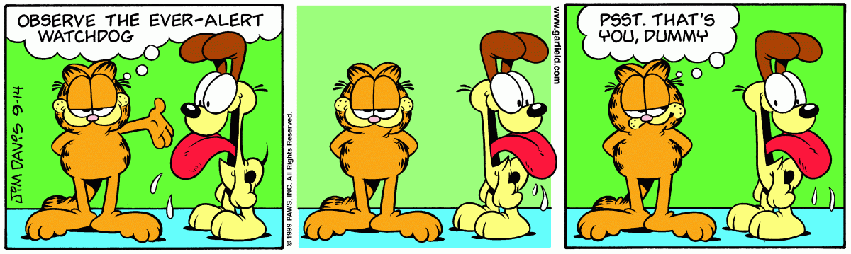 Garfield, September 14, 1999