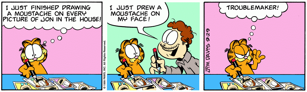Garfield, September 29, 1999