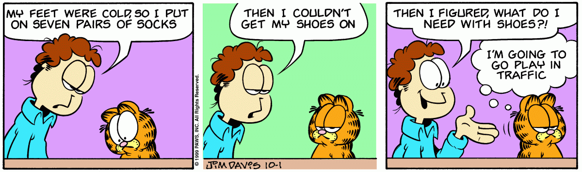 Garfield, October 1, 1999